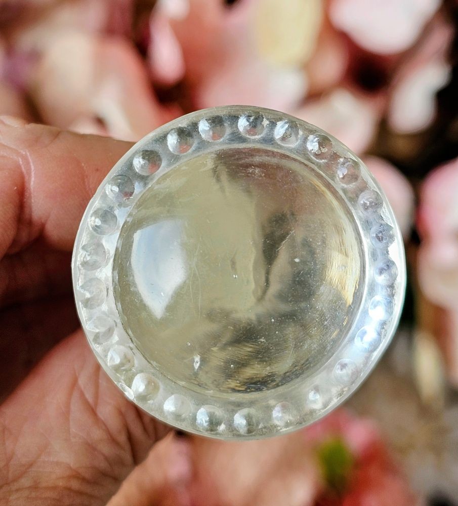Transparentní skleněná úchytka Mai - Ø 4 cm