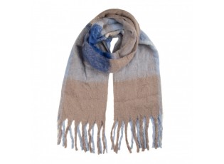 Winter Scarf Women 50x210 Cm Blue Textile - 50*210 cm