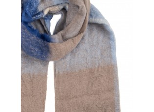Winter Scarf Women 50x210 Cm Blue Textile - 50*210 cm