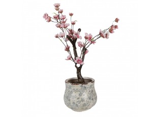 Planter ? 15x13 Cm Green Ceramic Flowers - ? 15*13 cm