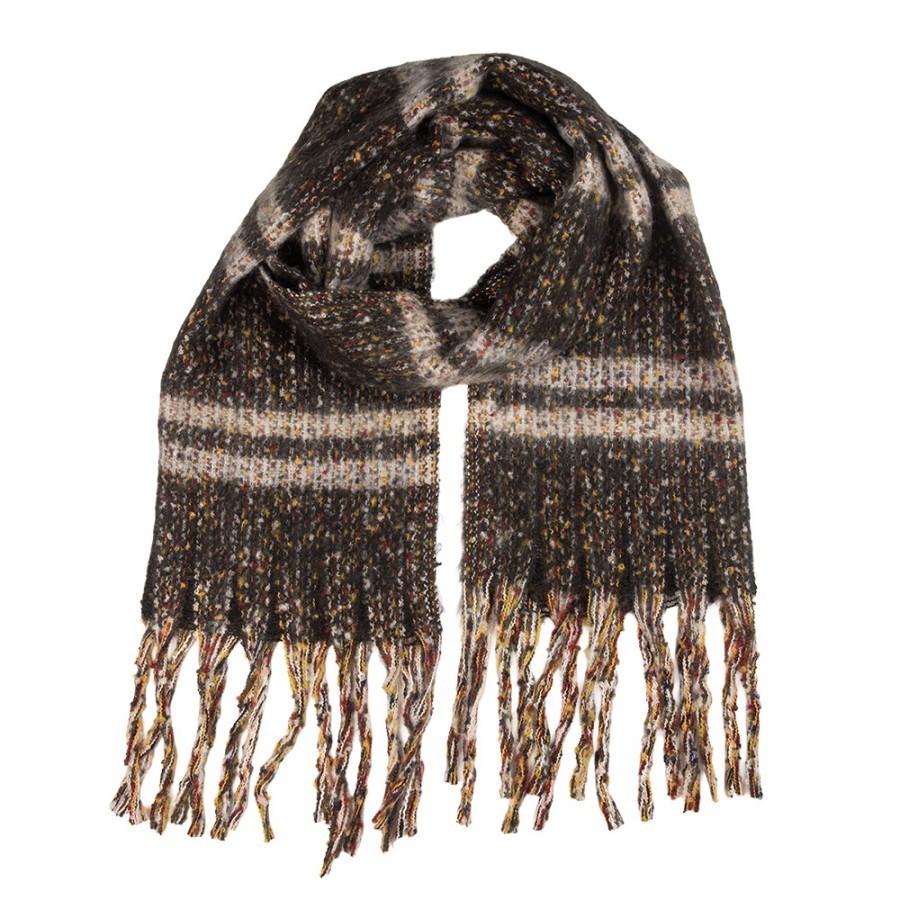 Winter Scarf Women 50x210 Cm Grey Textile - 50*210 cm