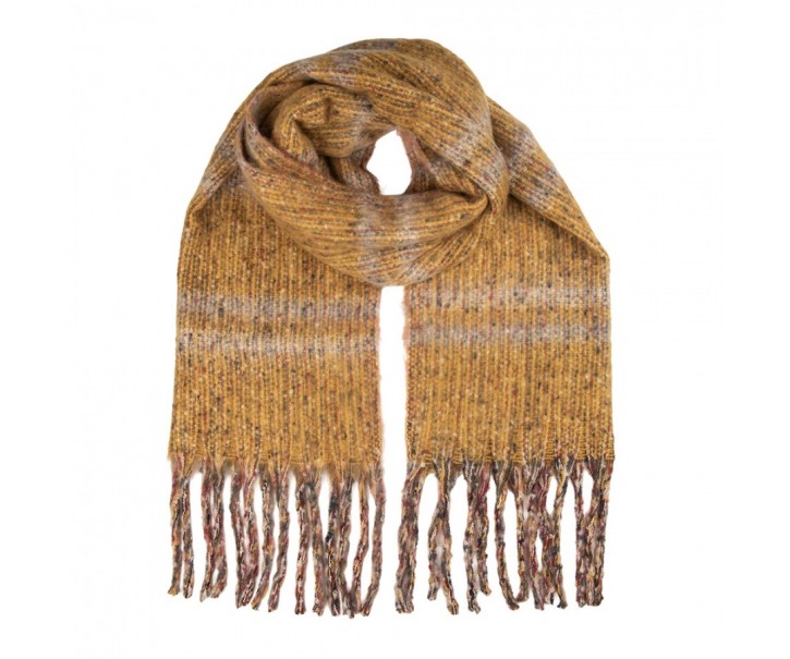 Winter Scarf Women 50x210 Cm Yellow Textile - 50*210 cm Clayre & Eef