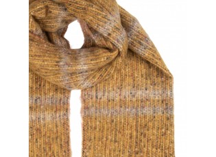 Winter Scarf Women 50x210 Cm Yellow Textile - 50*210 cm