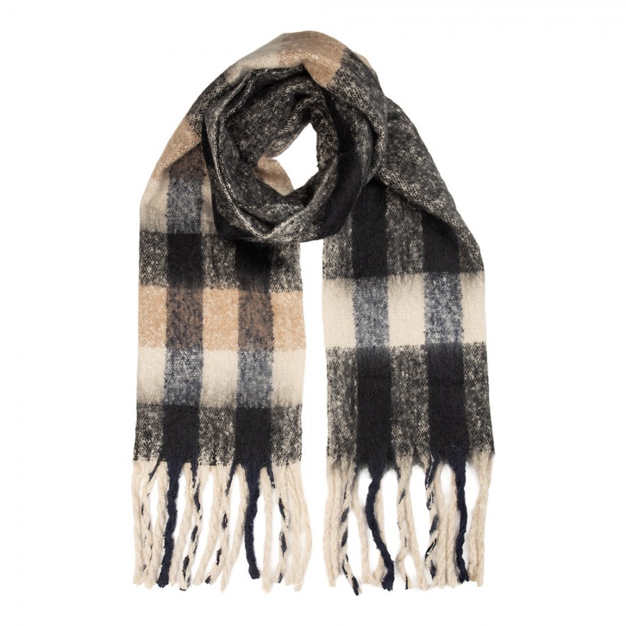 Winter Scarf Women 50x210 Cm Black Textile - 50*210 cm