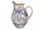 Keramický džbán s modrými květy Henria S - 16*12*19 cm Clayre & Eef