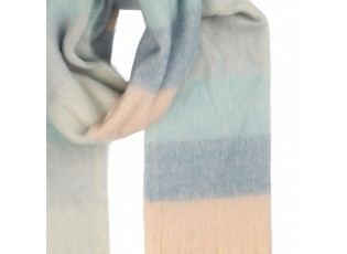 Winter Scarf Women 40x180 Cm Blue Textile - 40*180 cm
