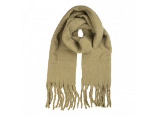 Winter Scarf Women 40x190 Cm Green Textile - 40*190 cm