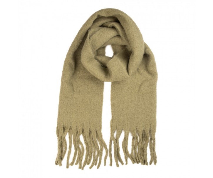 Winter Scarf Women 40x190 Cm Green Textile - 40*190 cm Clayre & Eef