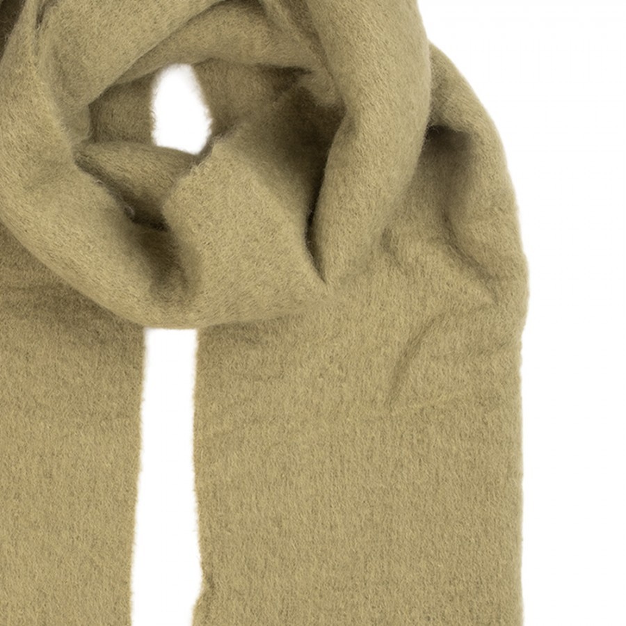 Winter Scarf Women 40x190 Cm Green Textile - 40*190 cm Clayre & Eef Winter Scarf Women 40x190 Cm Green Textile - 40*190 cm Clayre & Eef