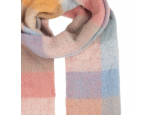 Winter Scarf Women 38x200 Cm Pink Textile - 38*200 cm