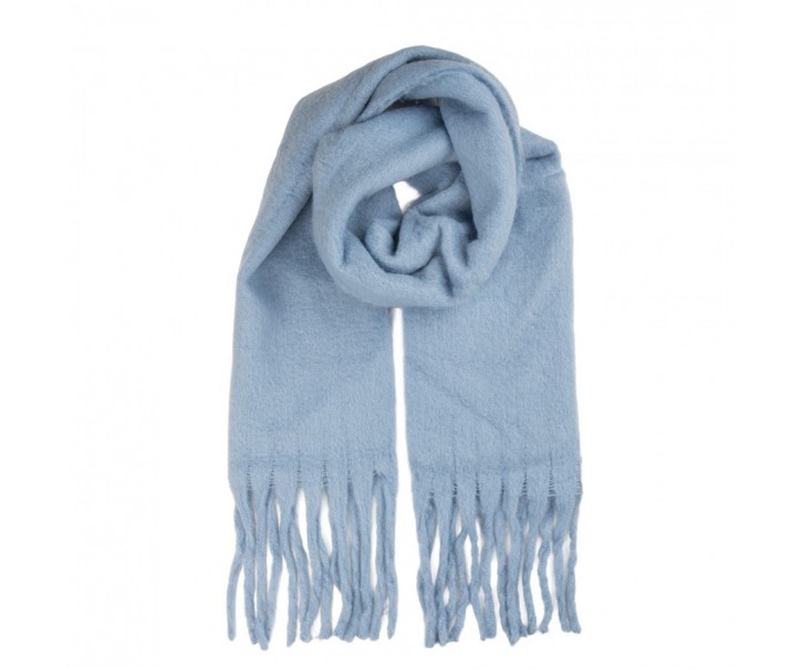 Winter Scarf Women 40x190 Cm Blue Textile - 40*190 cm Clayre & Eef