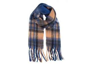 Winter Scarf Women 50x210 Cm Blue Textile - 50*210 cm
