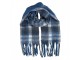 Winter Scarf Women 50x210 Cm Blue Textile - 50*210 cm Clayre & Eef