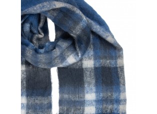 Winter Scarf Women 50x210 Cm Blue Textile - 50*210 cm