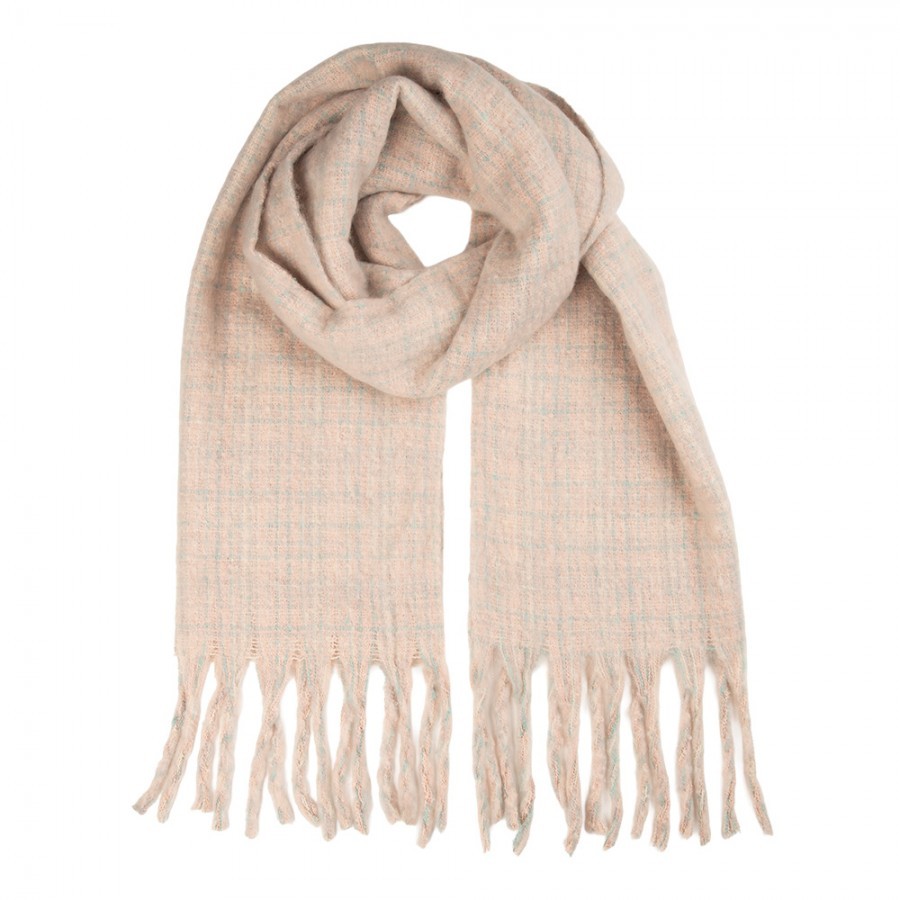 Winter Scarf Women 50x210 Cm Pink Textile - 50*210 cm