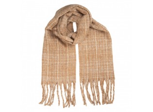 Winter Scarf Women 50x210 Cm Brown Textile - 50*210 cm