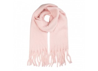 Winter Scarf Women 40x190 Cm Pink Textile - 40*190 cm