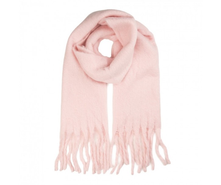 Winter Scarf Women 40x190 Cm Pink Textile - 40*190 cm Clayre & Eef