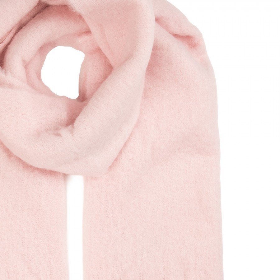 Winter Scarf Women 40x190 Cm Pink Textile - 40*190 cm Clayre & Eef Winter Scarf Women 40x190 Cm Pink Textile - 40*190 cm Clayre & Eef