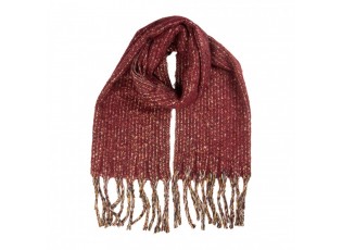 Winter Scarf Women 50x210 Cm Red Textile - 50*210 cm