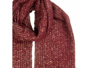Winter Scarf Women 50x210 Cm Red Textile - 50*210 cm