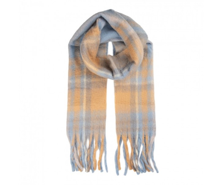 Winter Scarf Women 50x210 Cm Blue Textile - 50*210 cm Clayre & Eef