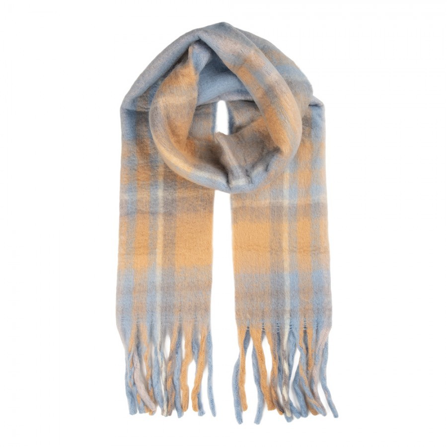 Winter Scarf Women 50x210 Cm Blue Textile - 50*210 cm