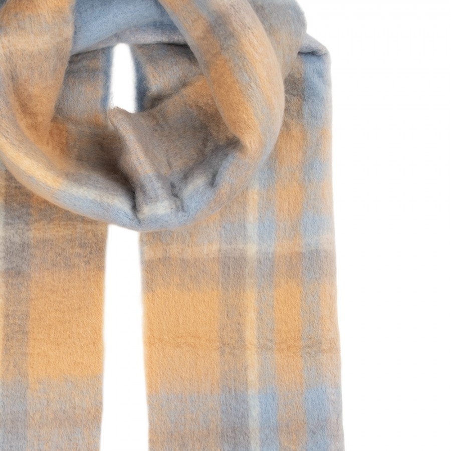 Winter Scarf Women 50x210 Cm Blue Textile - 50*210 cm Clayre & Eef Winter Scarf Women 50x210 Cm Blue Textile - 50*210 cm Clayre & Eef