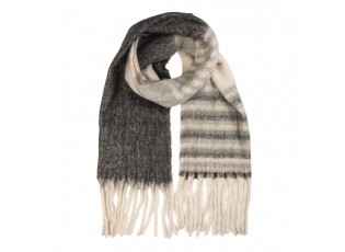 Winter Scarf Women 50x180 Cm Grey Textile - 50*180 cm
