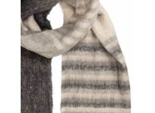 Winter Scarf Women 50x180 Cm Grey Textile - 50*180 cm