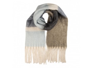 Winter Scarf Women 50x180 Cm Blue Textile - 50*180 cm