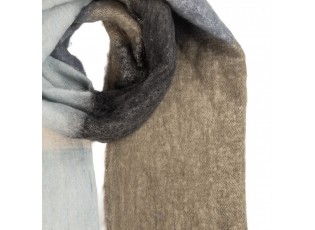 Winter Scarf Women 50x180 Cm Blue Textile - 50*180 cm