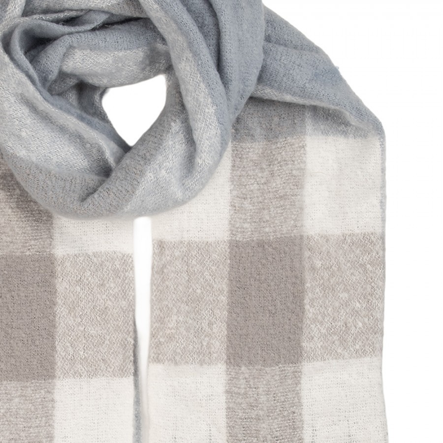 Winter Scarf Women 50x210 Cm Grey Textile - 50*210 cm Clayre & Eef Winter Scarf Women 50x210 Cm Grey Textile - 50*210 cm Clayre & Eef