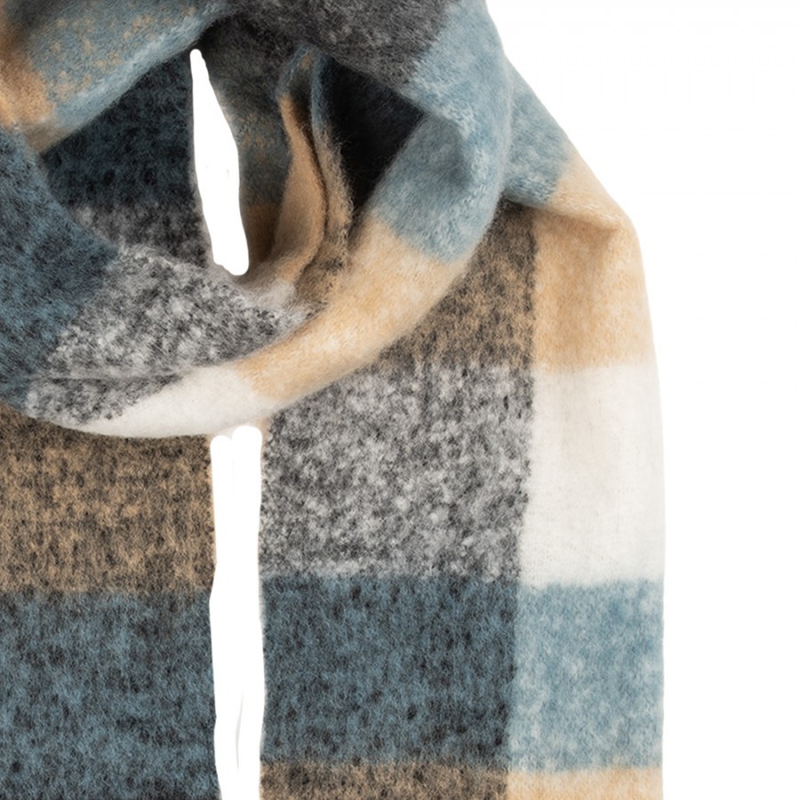 Winter Scarf Women 38x200 Cm Beige Textile - 38*200 cm Clayre & Eef Winter Scarf Women 38x200 Cm Beige Textile - 38*200 cm Clayre & Eef