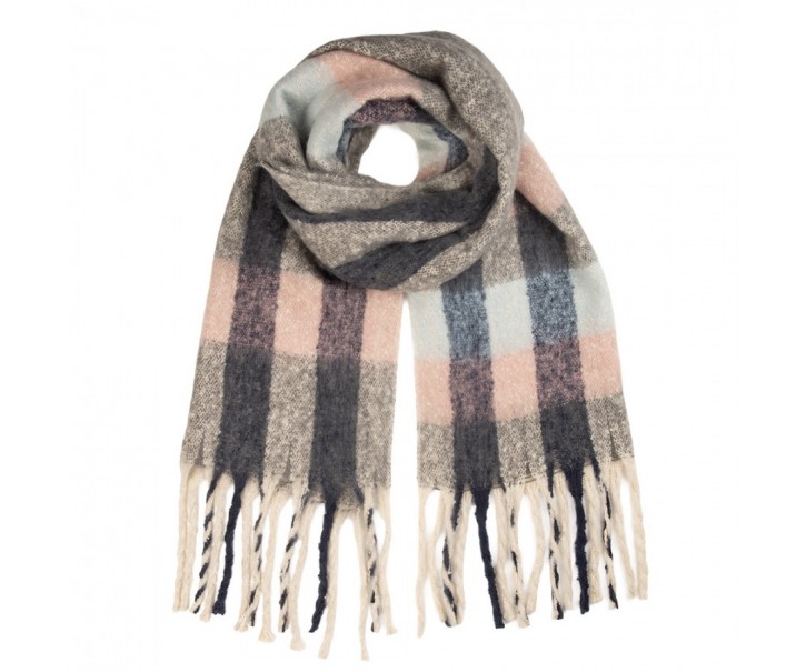 Winter Scarf Women 50x210 Cm Blue Textile - 50*210 cm Clayre & Eef