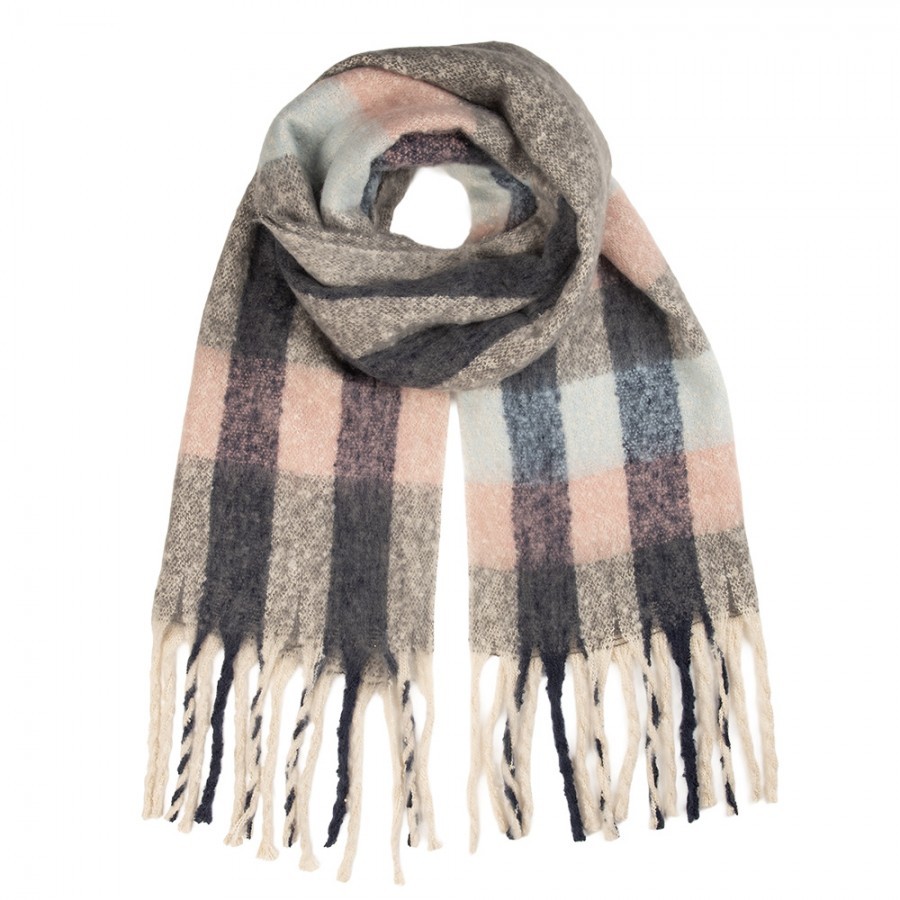 Winter Scarf Women 50x210 Cm Blue Textile - 50*210 cm