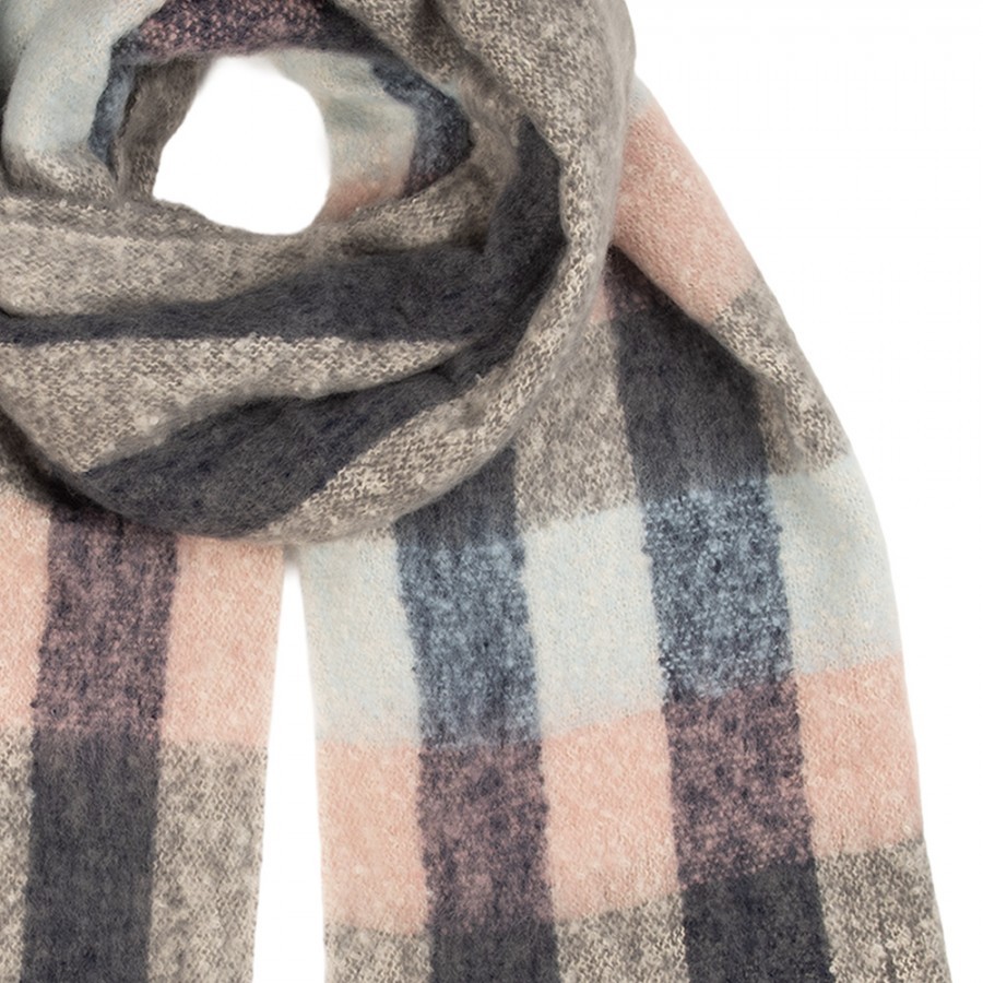 Winter Scarf Women 50x210 Cm Blue Textile - 50*210 cm Clayre & Eef Winter Scarf Women 50x210 Cm Blue Textile - 50*210 cm Clayre & Eef