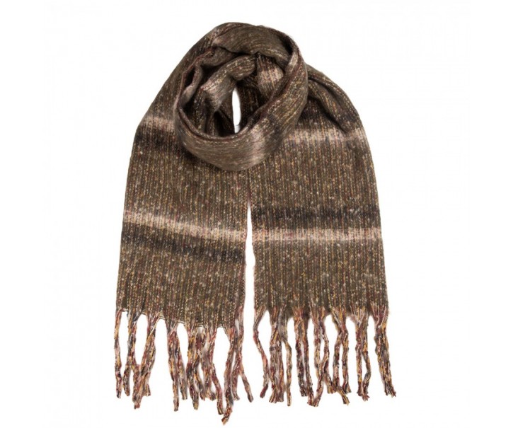 Winter Scarf Women 50x210 Cm Brown Textile - 50*210 cm Clayre & Eef