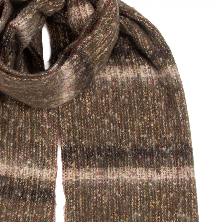Winter Scarf Women 50x210 Cm Brown Textile - 50*210 cm Clayre & Eef Winter Scarf Women 50x210 Cm Brown Textile - 50*210 cm Clayre & Eef
