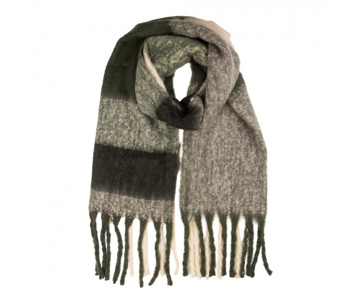 Winter Scarf Women 50x210 Cm Black Textile - 50*210 cm Clayre & Eef
