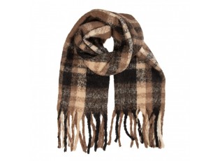 Winter Scarf Women 50x210 Cm Brown Textile - 50*210 cm
