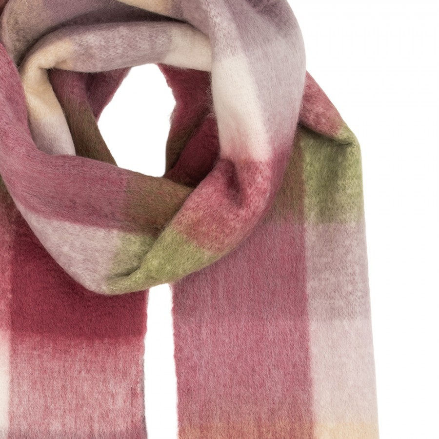Winter Scarf Women 38x200 Cm Purple Textile - 38*200 cm Clayre & Eef Winter Scarf Women 38x200 Cm Purple Textile - 38*200 cm Clayre & Eef