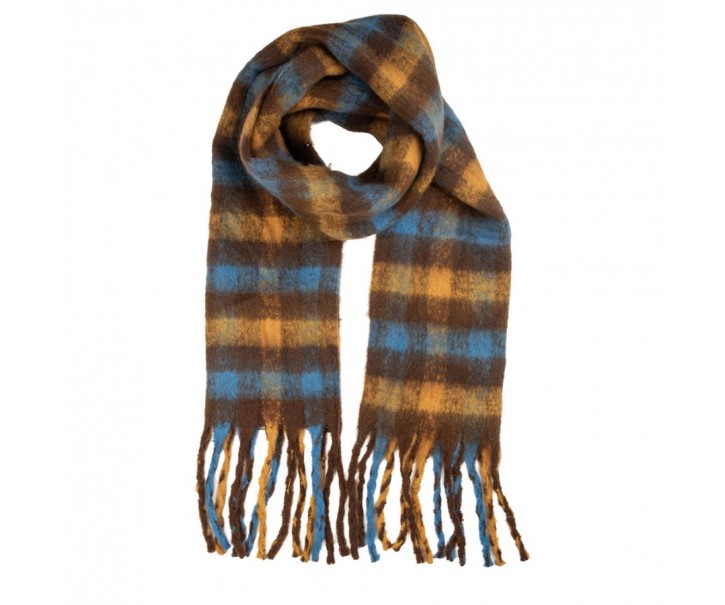 Winter Scarf Women 38x190 Cm Yellow Textile - 38*190 cm Clayre & Eef