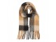 Winter Scarf Women 38x200 Cm Black Textile - 38*200 cm Clayre & Eef