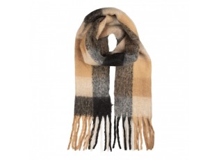 Winter Scarf Women 38x200 Cm Black Textile - 38*200 cm
