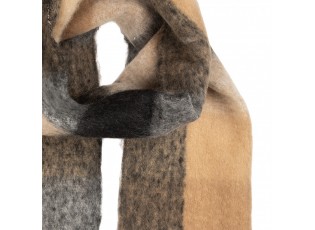 Winter Scarf Women 38x200 Cm Black Textile - 38*200 cm