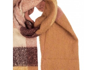 Winter Scarf Women 50x210 Cm Pink Textile - 50*210 cm