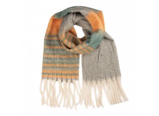 Winter Scarf Women 50x180 Cm Yellow Textile - 50*180 cm