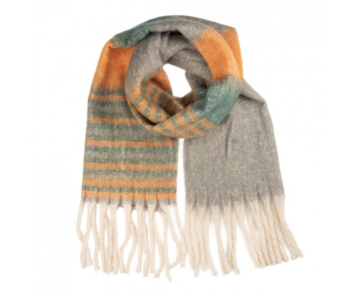 Winter Scarf Women 50x180 Cm Yellow Textile - 50*180 cm Clayre & Eef