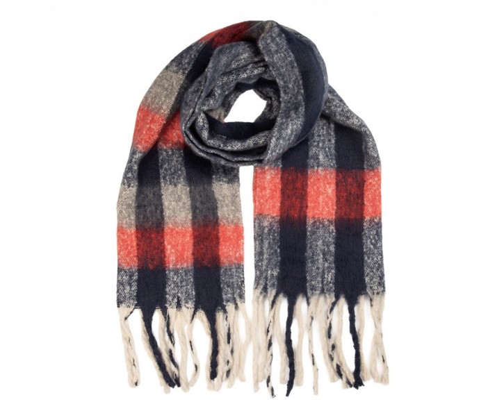 Winter Scarf Women 50x210 Cm Red Textile - 50*210 cm Clayre & Eef